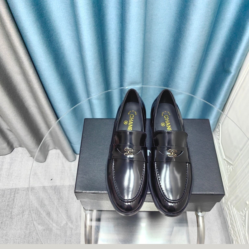 Ch*el leather shoes